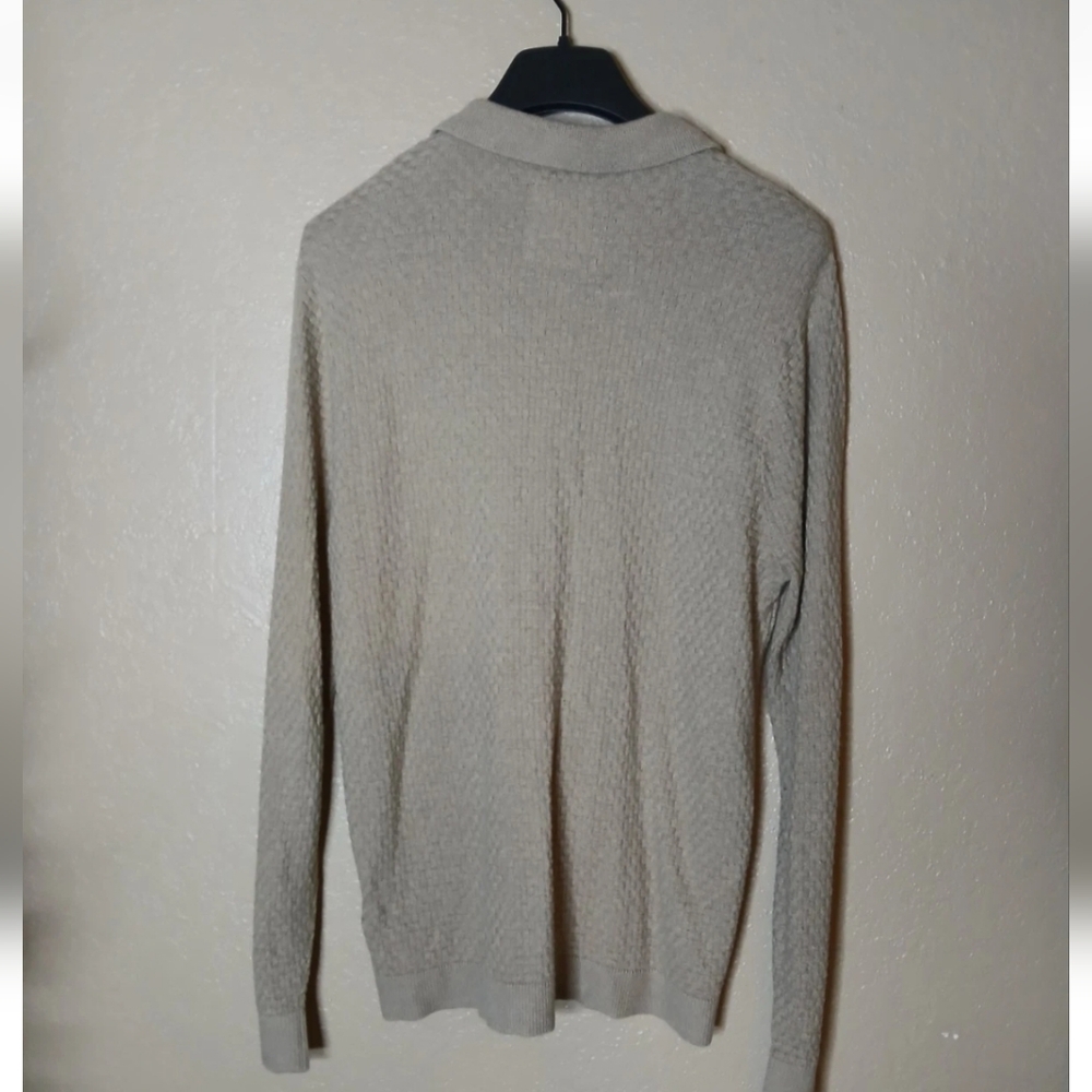 VTG HOLLlSTER Men's Striped Beige Size L Preppy Retro Casual Classic - Picture 5 of 6